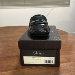 Cole Haan black patent leather loafers